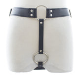 Sex Adult Toys Men's Leather Chastity Pants Chastity Pants