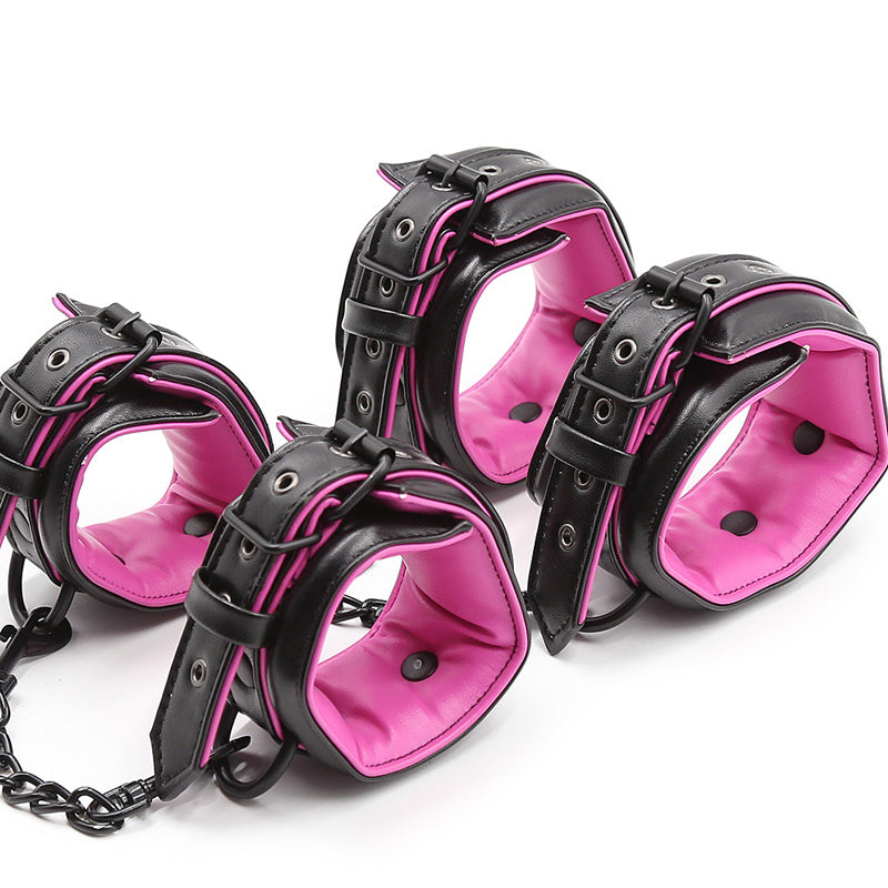 Sexy Adult Products Bundled Handcuffed Leather Alternative Toys