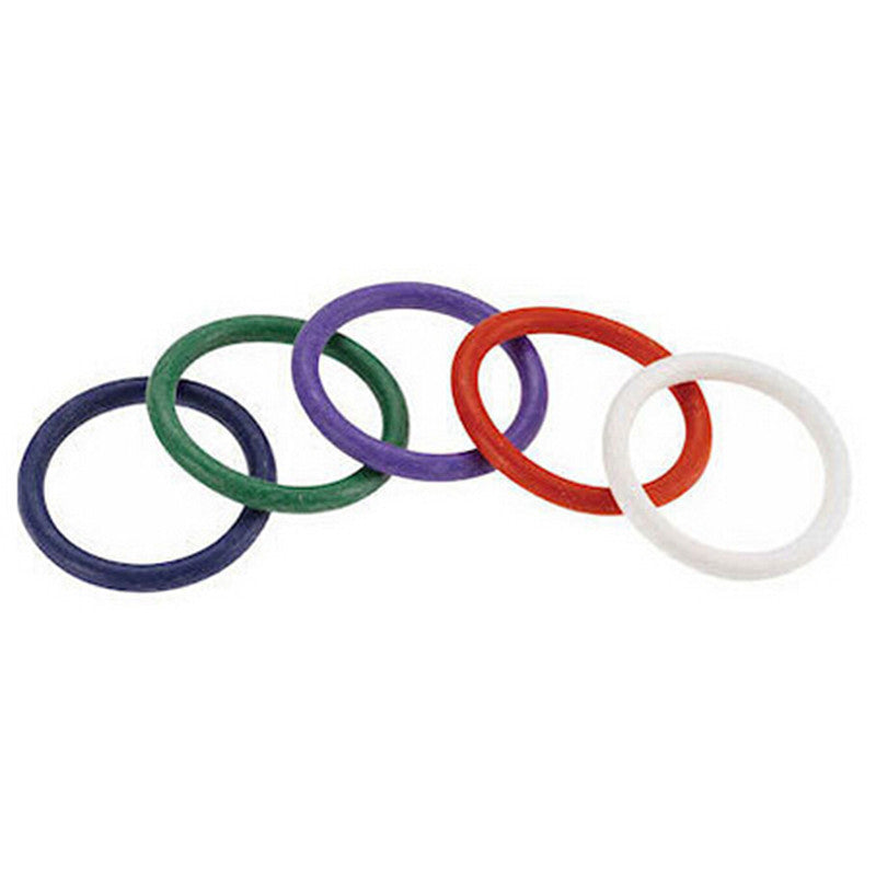 Rubber Cock Ring 5 Colour Set