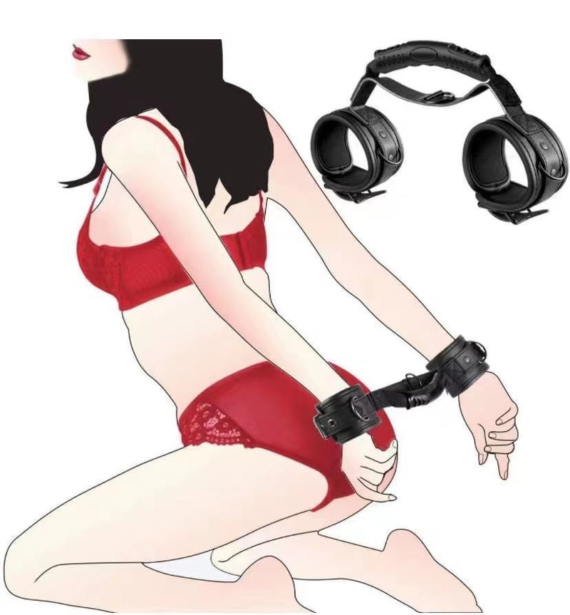 Handcuff Black Handcuff Bondage Training Toy