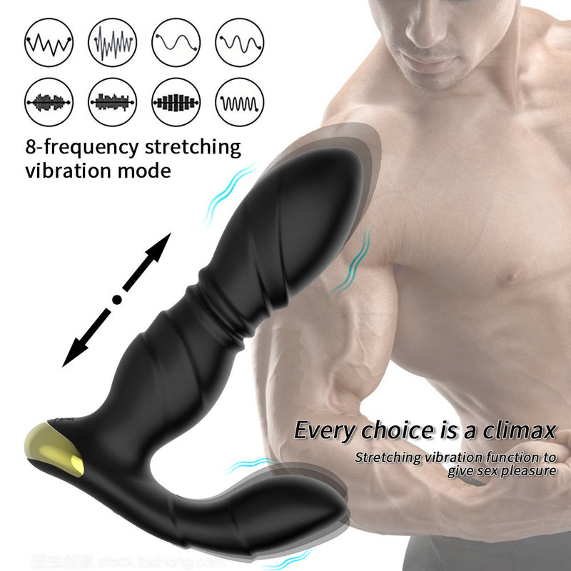 Telescopic Double Vibration Couple Prostate Massage